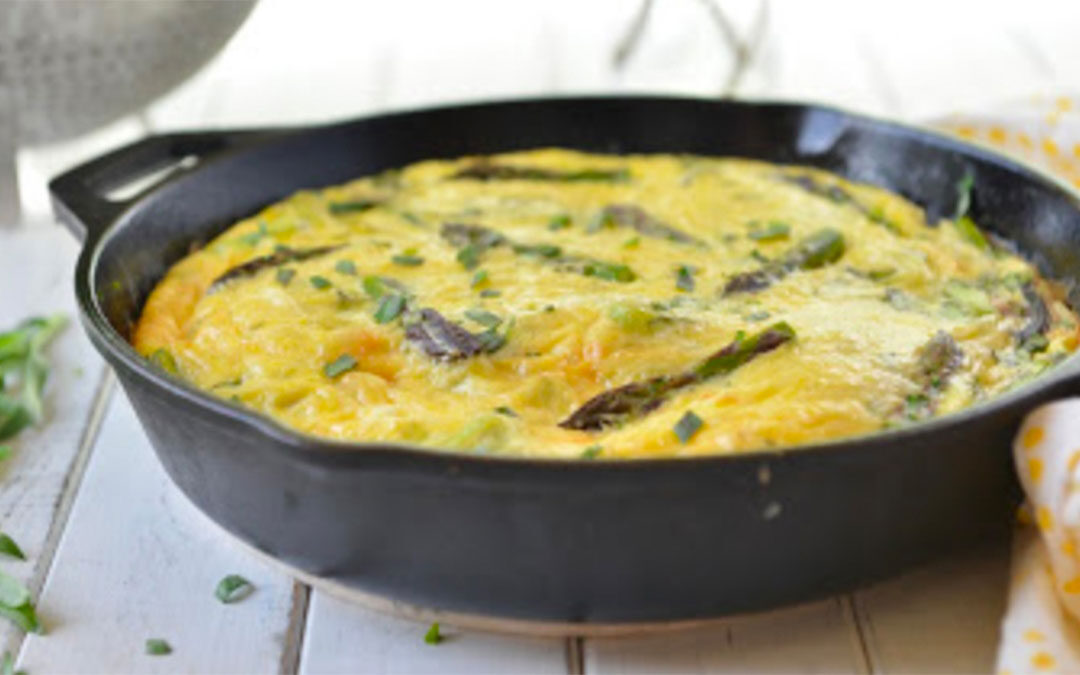 Asparagus, Leek, and Mushroom Frittata