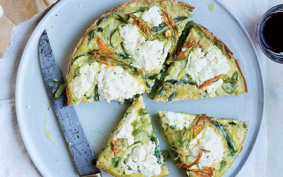 Asparagus and Zucchini Frittata