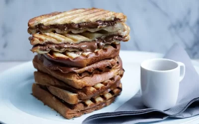 Griddled Hazelnut-Chocolate Sandwiches