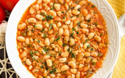 Spanish Beans and Tuna in a Hearty Tomato Sauce