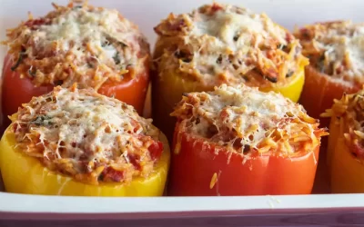 Orzo Stuffed Peppers