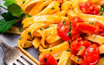 Fettuccine with Cherry Tomato Butter Sauce