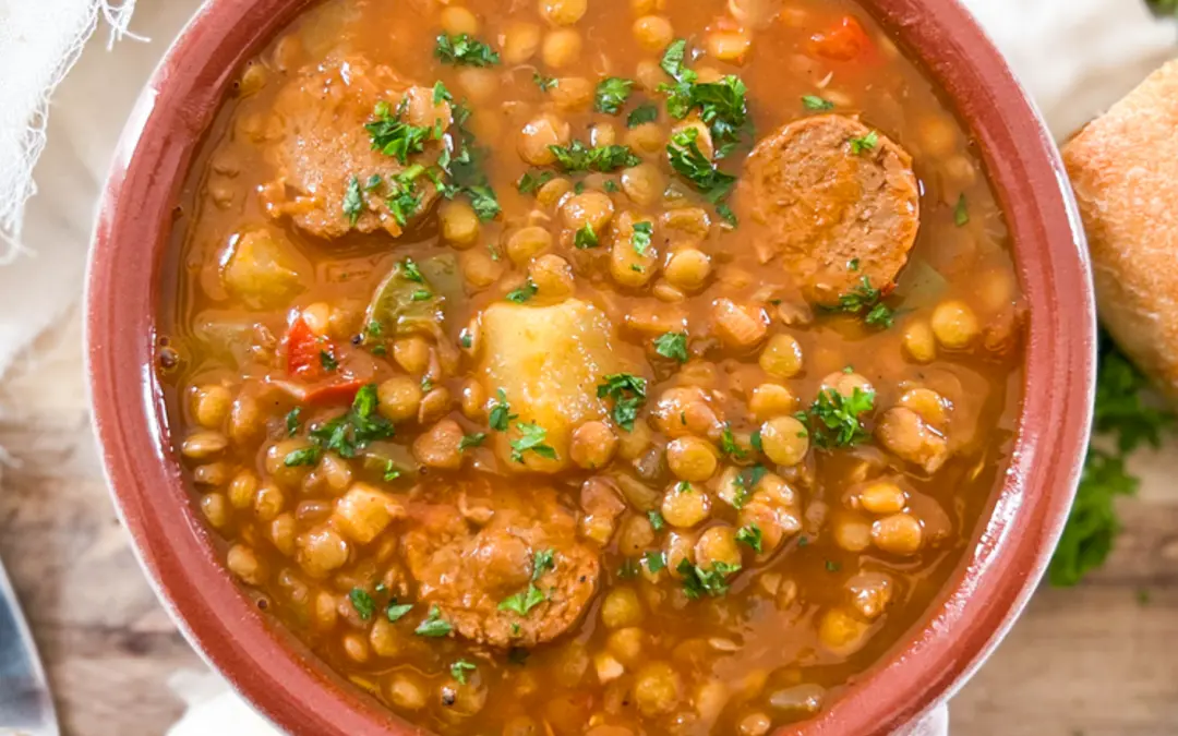 Lentil Stew with Chorizo