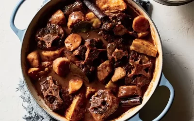 Oxtail and White Sweet Potato Stew