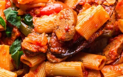 Sausage and Peppers Rigatoni