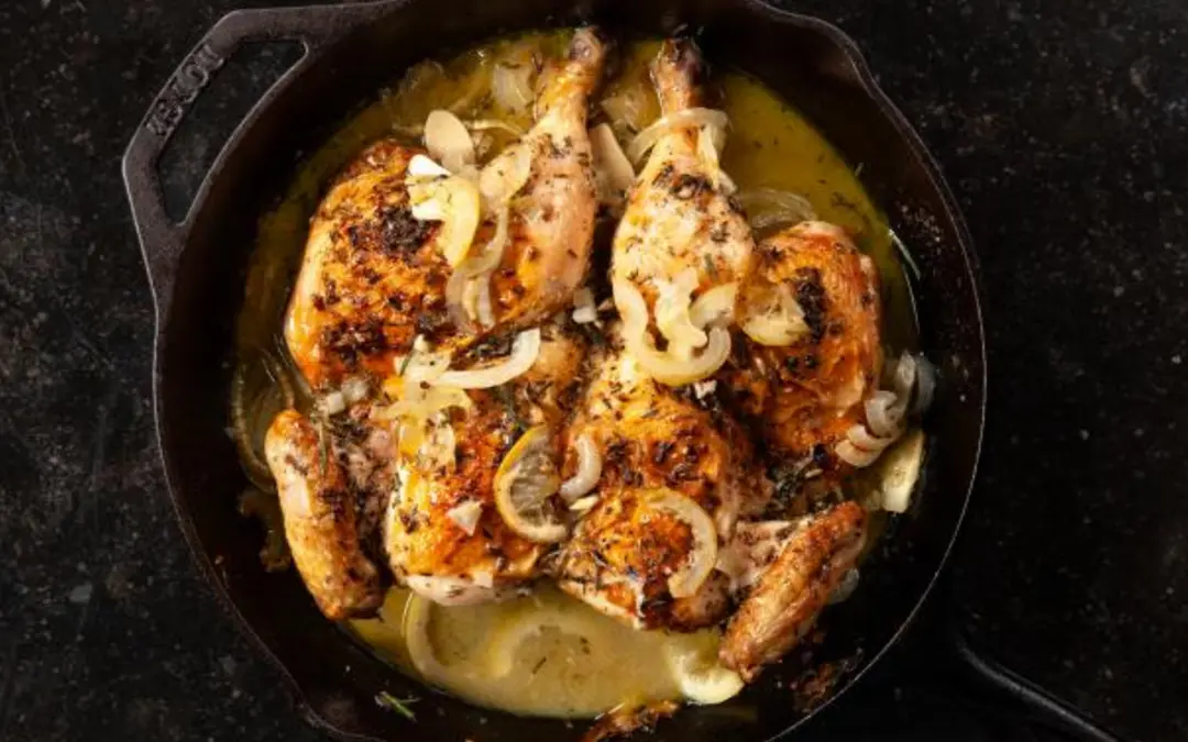 Skillet Roasted Lemon Chicken