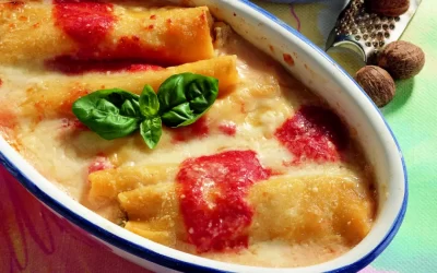 Eggplant and Ricotta Cannelloni