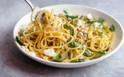 Lemon Zucchini Spaghetti